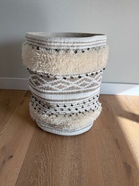 RH Teen MOROCCAN EMBELLISHED STORAGE  BASKET/HAMPER
